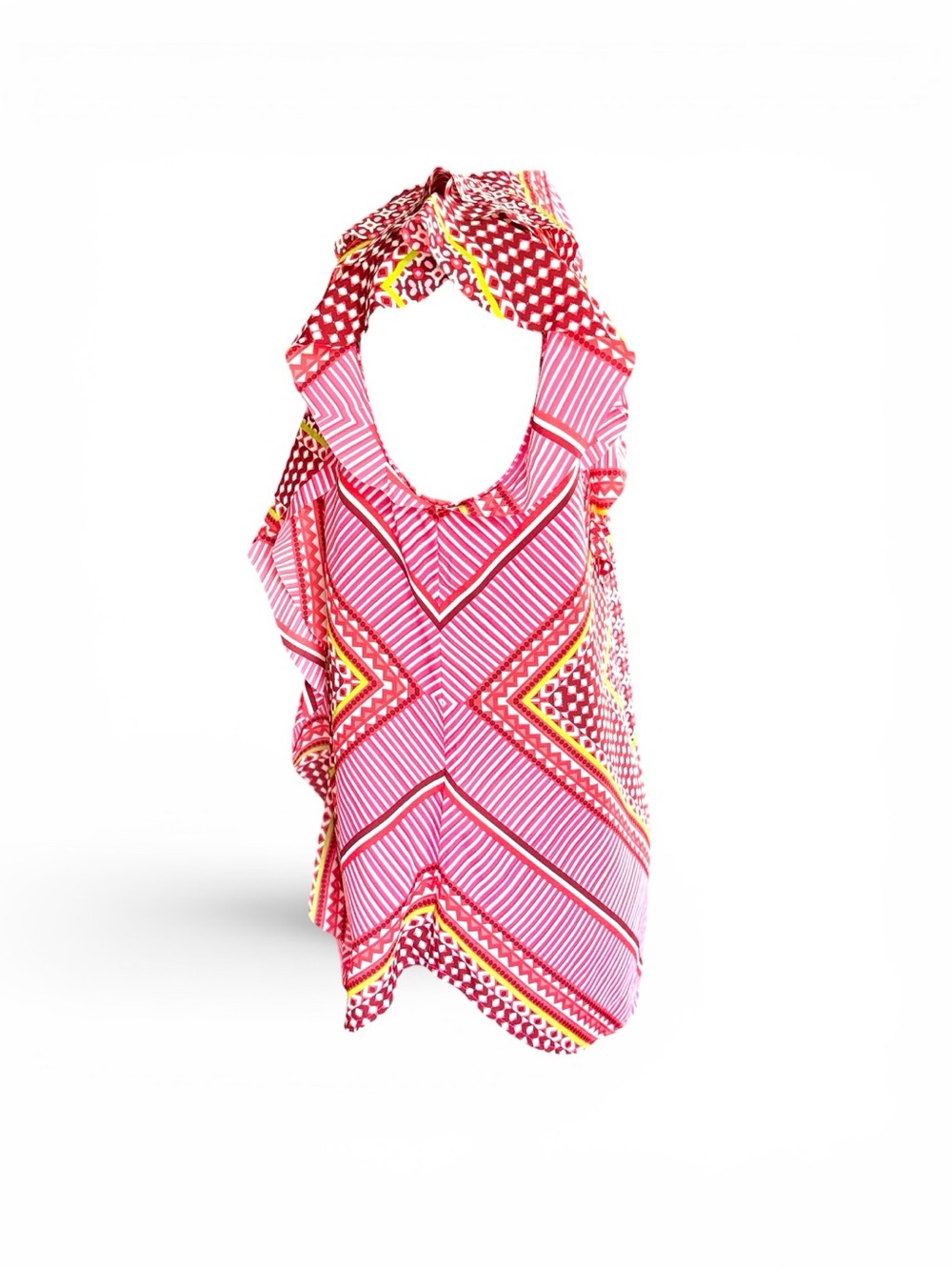 Banana Republic Pink Ruffled Knit Shell - Picture 7 of 8
